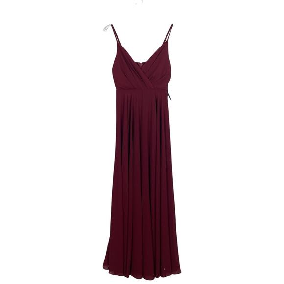 Lulus All About Love Wine Red Maxi Dress Size Medium NEW - Picture 2 of 12